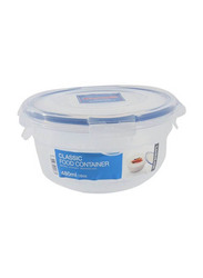 Lock & Lock Classic Round Plastic Food Container, HSM943, 480ml, Clear/Blue