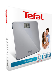 Tefal Premio Electronic Square Body Bathroom Weighing Scale, PP1220V0, Grey