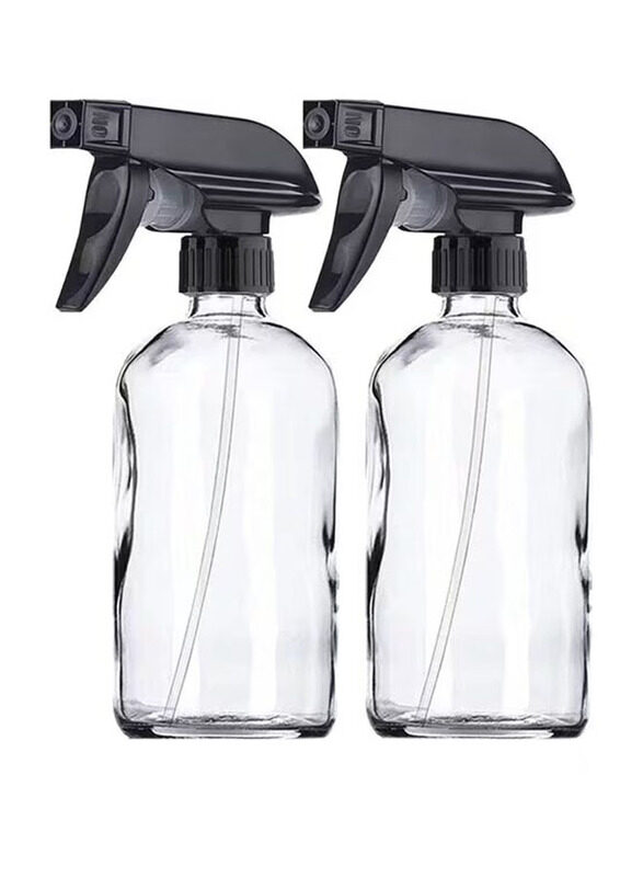 

Star Cook Glass Empty Boston Round Spray Bottle, 2 x 250ml