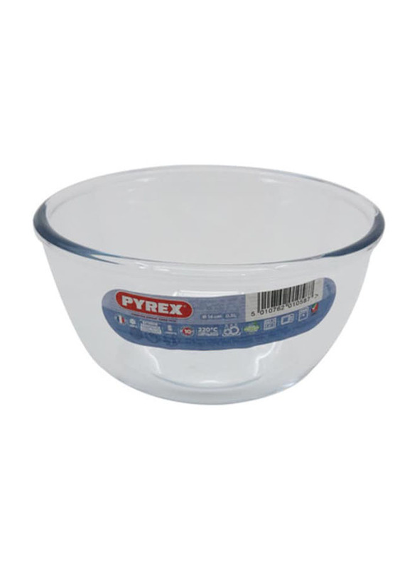 Pyrex 500ml Round Classic Glass Bowl, Clear