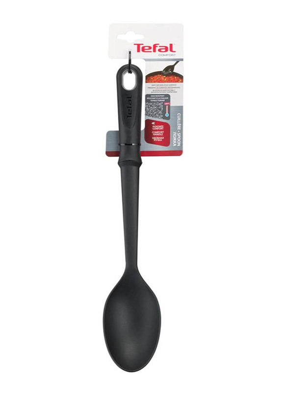 Tefal Comfort Touch Solid Spoon, K1290114, Black