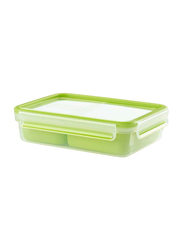 Tefal Master Seal To Go Snack Box, 1.2 Liters, Green/Clear