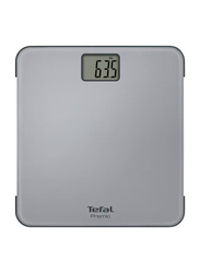 Tefal Premio Electronic Square Body Bathroom Weighing Scale, PP1220V0, Grey