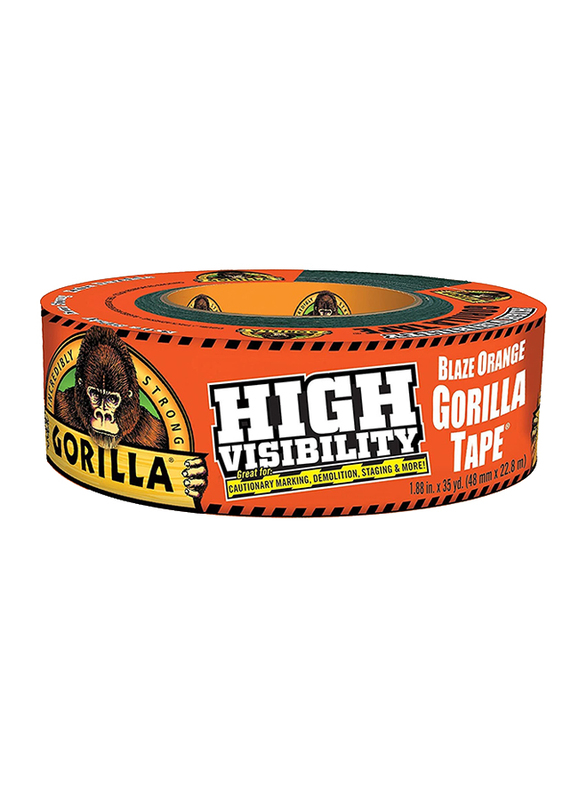 Gorilla High Visibility Duct Tape, 6004002, Orange