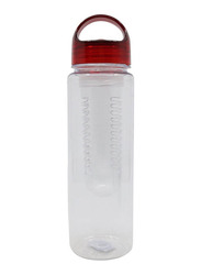 Nessan 650ml Tritan Bottle with Infuser, Clear/Red