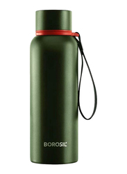 Borosil 850ml Hydra Trek Vacuum Insulated Bottle, Green