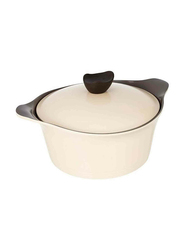 Neoflam 28cm Casserole With Lid, Beige