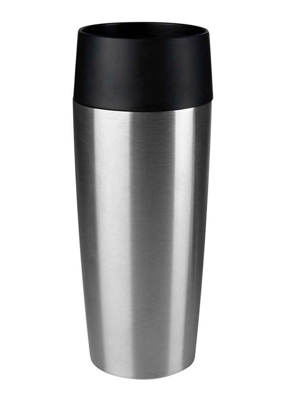 Tefal 360ml Stainless Steel Travel Mug, Silver