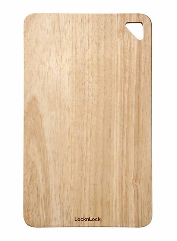 Lock & Lock 40cm Wood Cutting Board, Brown