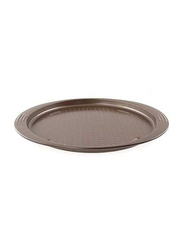 Tefal 34cm Easy Grip Gold Round Pizza Tray, Black