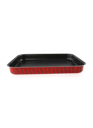Tefal 37cm Specialist Rectangular Oven Tray, 37x27cm, Red
