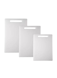 All Time 3-Piece Cutting Board Set, White
