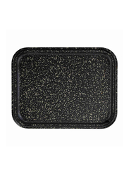 Tefal Black Stone Rectangular Oven Dish, 39.4 x 29.4 x 5.3cm, Anthracite Grey