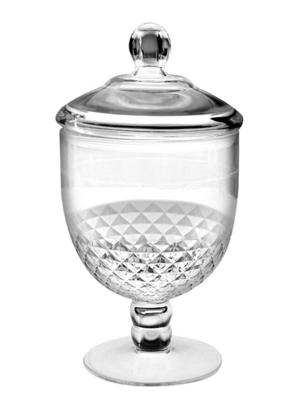 Frexmall 40.5oz Apothecary Jar with Airtight Lid, Clear