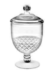 Frexmall 40.5oz Apothecary Jar with Airtight Lid, Clear