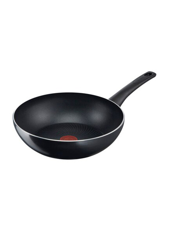 Tefal 28cm Generous Cook Wok Pan, Black