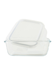 Lock & Lock Boroseal Oven Glass Rectangular Container, LLG424, 430ml, Clear
