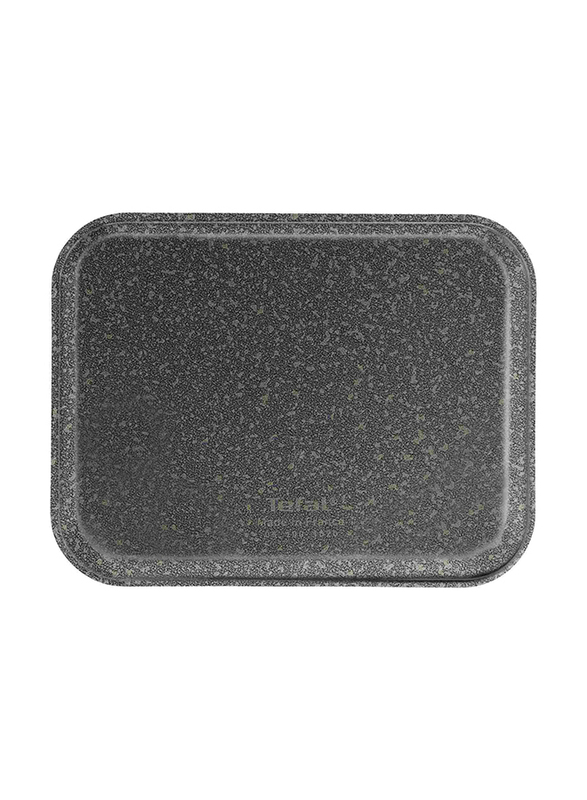 Tefal Black Stone Rectangular Oven Dish, 34.5 x 27 x 5.4cm, Anthracite Grey