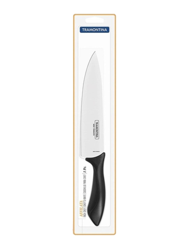 Tramontina 20cm Affilata Chef Knife, Black/Silver