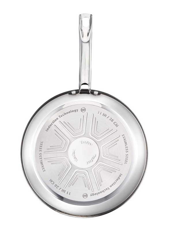Tefal 20cm Intuition Stainless Steel Frypan, Silver