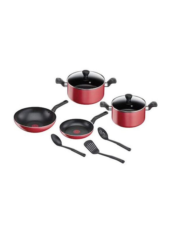 Tefal Super Cook Cookware Set, 12 Pieces, Black