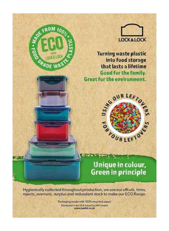 Lock & Lock Eco Rectangular Food Container, 350ml, Brown