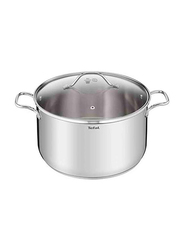 Tefal 28cm Intuition Stainless Steel Casserole with Lid, Silver