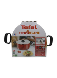 Tefal 26cm G6 Tempo Flame Dutch Oven Pot, Red