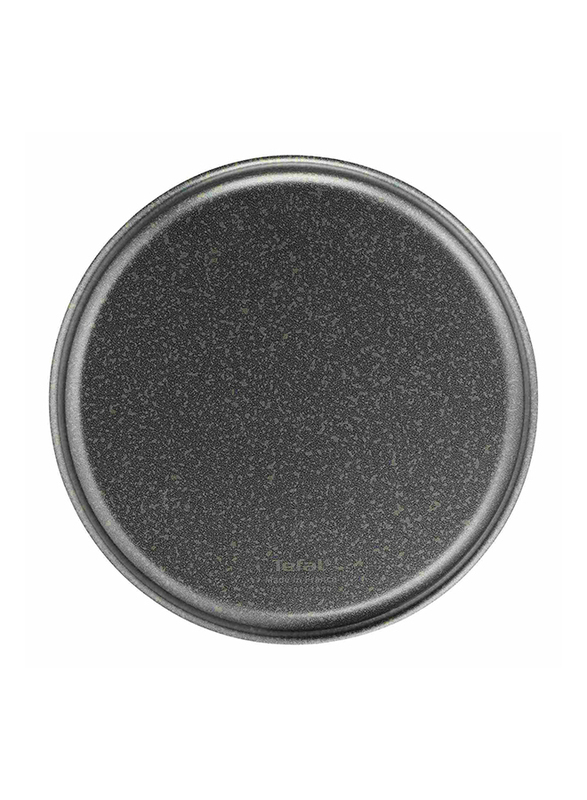Tefal Black Stone Round Manque Oven Dish, 26.5 x 5.5cm, Anthracite Grey