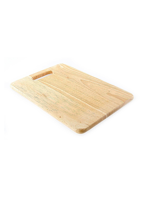 WTL Rectangular Wooden Cutting Board, 35 x 25 x 1.5cm, Beige