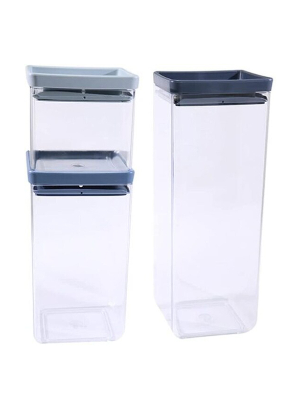 Hexar Kitchen Food Storage Containers Fridge Storage Box with Lid 3 Pieces, Set