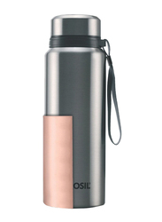 Borosil 750ml Hydra Natural Vacuum Bottle, Silver