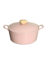 Neoflam 26cm Retro Casserole With Lid, Pink