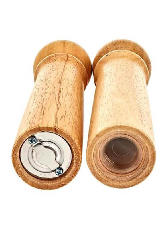 Harmony Wooden Salt Shaker And Pepper Mill, 2 Pieces, Beige