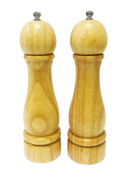 Fiesta 8-inch 2-Piece Wooden Salt and Pepper Grinder, Beige