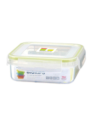 Komax Square Food Container, 700ml, Clear