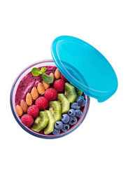 Pyrex 2 Ltr Round Prep & Store Mixing Bowl with Lid, Blue