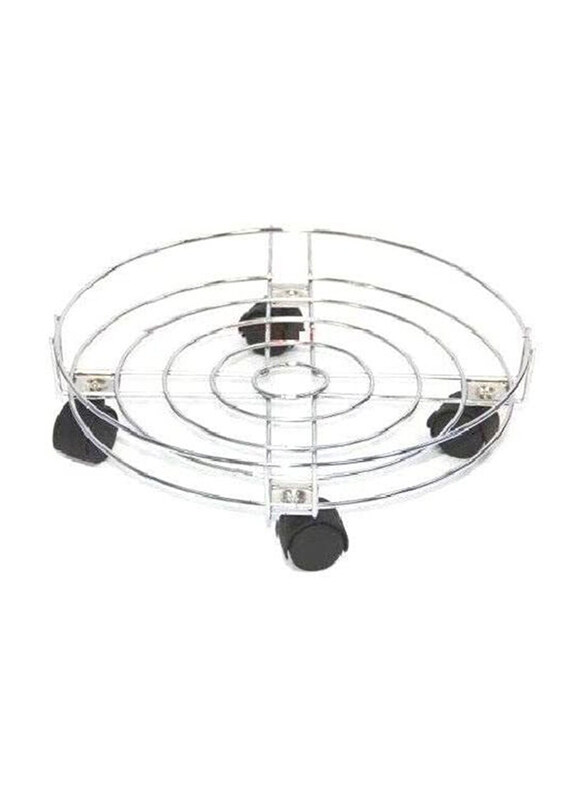 

Generic Gas Cylinder and Flower Pot Stand, Silver