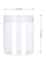 Star Cook Refillable Empty Slime Containers with Lids, 12 x 150ml, Clear