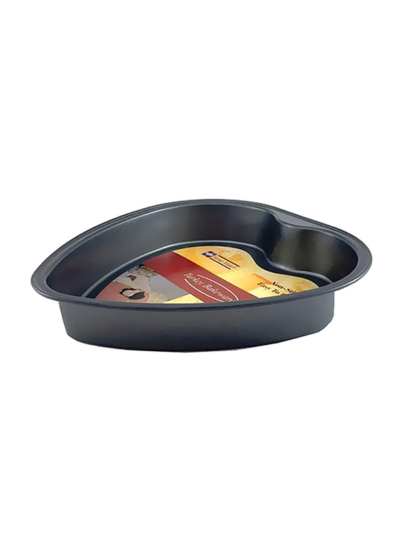 Home Maker 28cm Heart Shape Non-Stick Baking Pan, Black