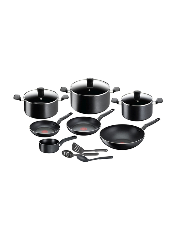 Tefal 13-Piece Super Cook Cookware Set, Black