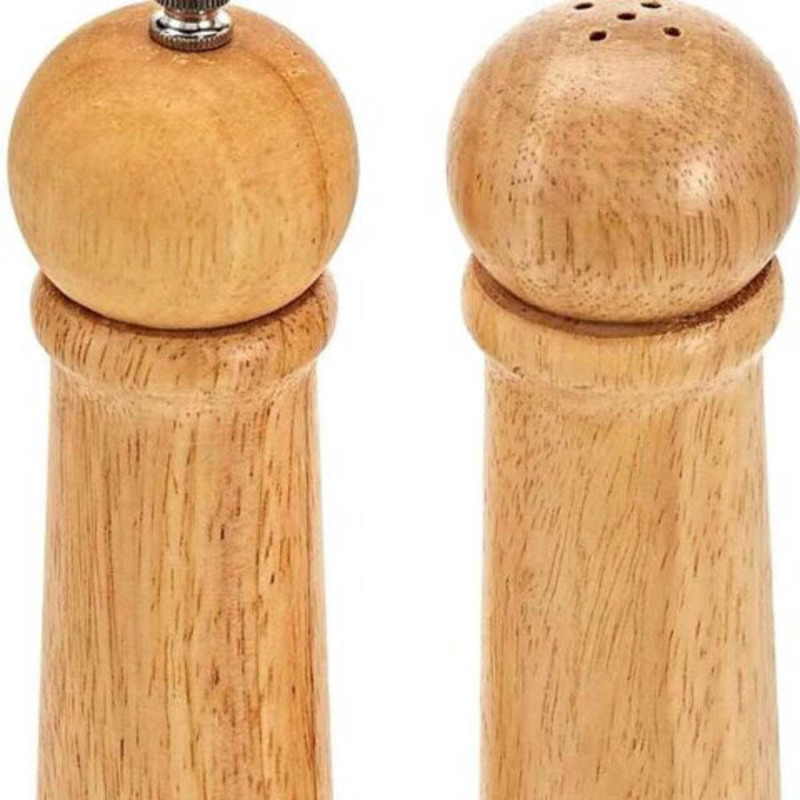 Harmony Wooden Salt Shaker And Pepper Mill, 2 Pieces, Beige