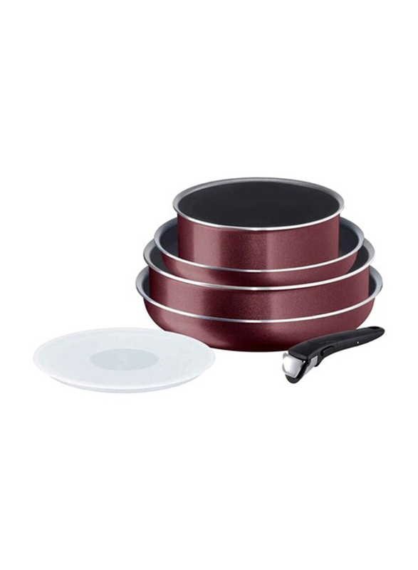 Tefal 6-Piece Ingenio Cooking Set with Removable Handle, Multicolour