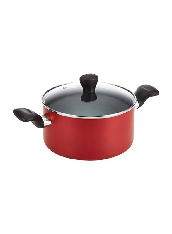 Tefal 12-Piece Super Cook Aluminium Non-Stick Cooking Set, Red