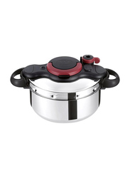 Tefal 9 Ltr Clipso Minute Easy Stainless Steel Pressure Cooker, Silver