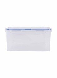 Lock & Lock Classic Rectangular Food Container, 3.6 Liter, Clear/Blue