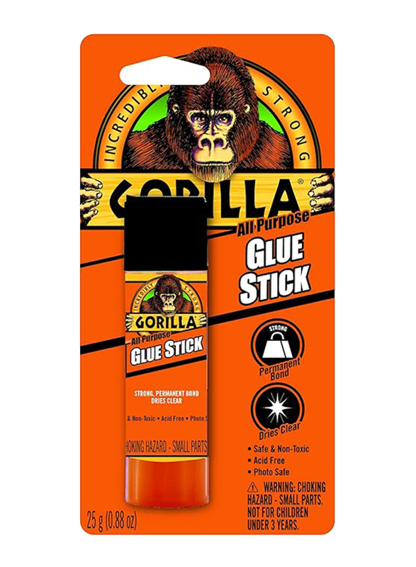 Gorilla All-Purpose Glue Stick, 25g, Clear