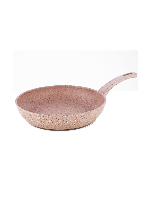 Home Maker 30cm Granite Fry Pan, Pink