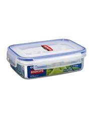 Komax Rectangular Food Container, 1 Liter, Clear