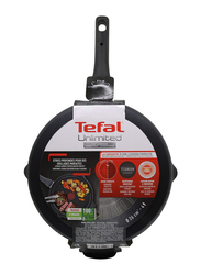 Tefal 26cm Unlimited Round Grill Pan, Black